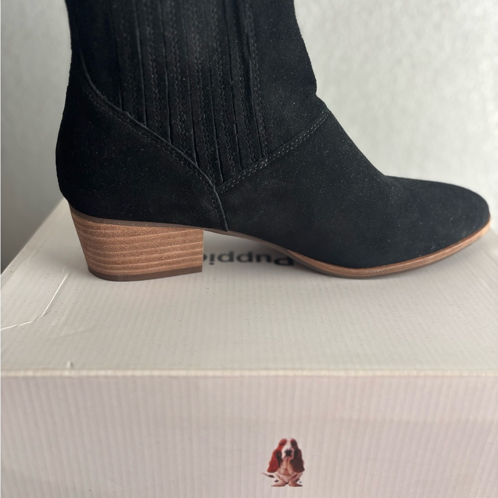Hush Puppies Black Ankle Booties